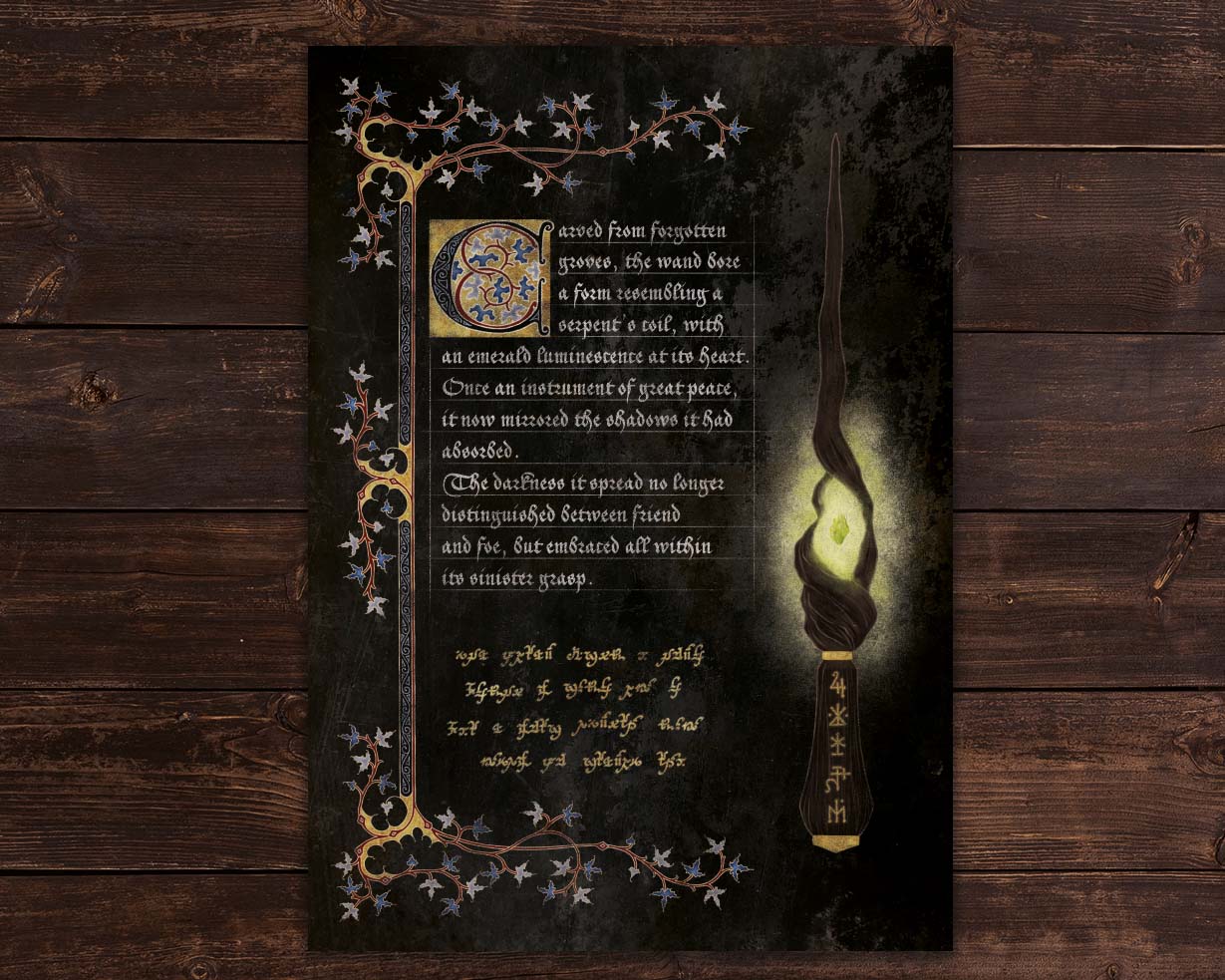 Legendarium Dark Wand - Print