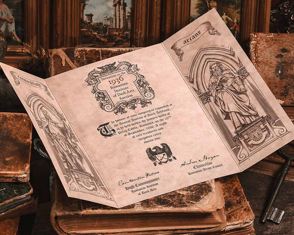 Dark Artifacts Auction Invite