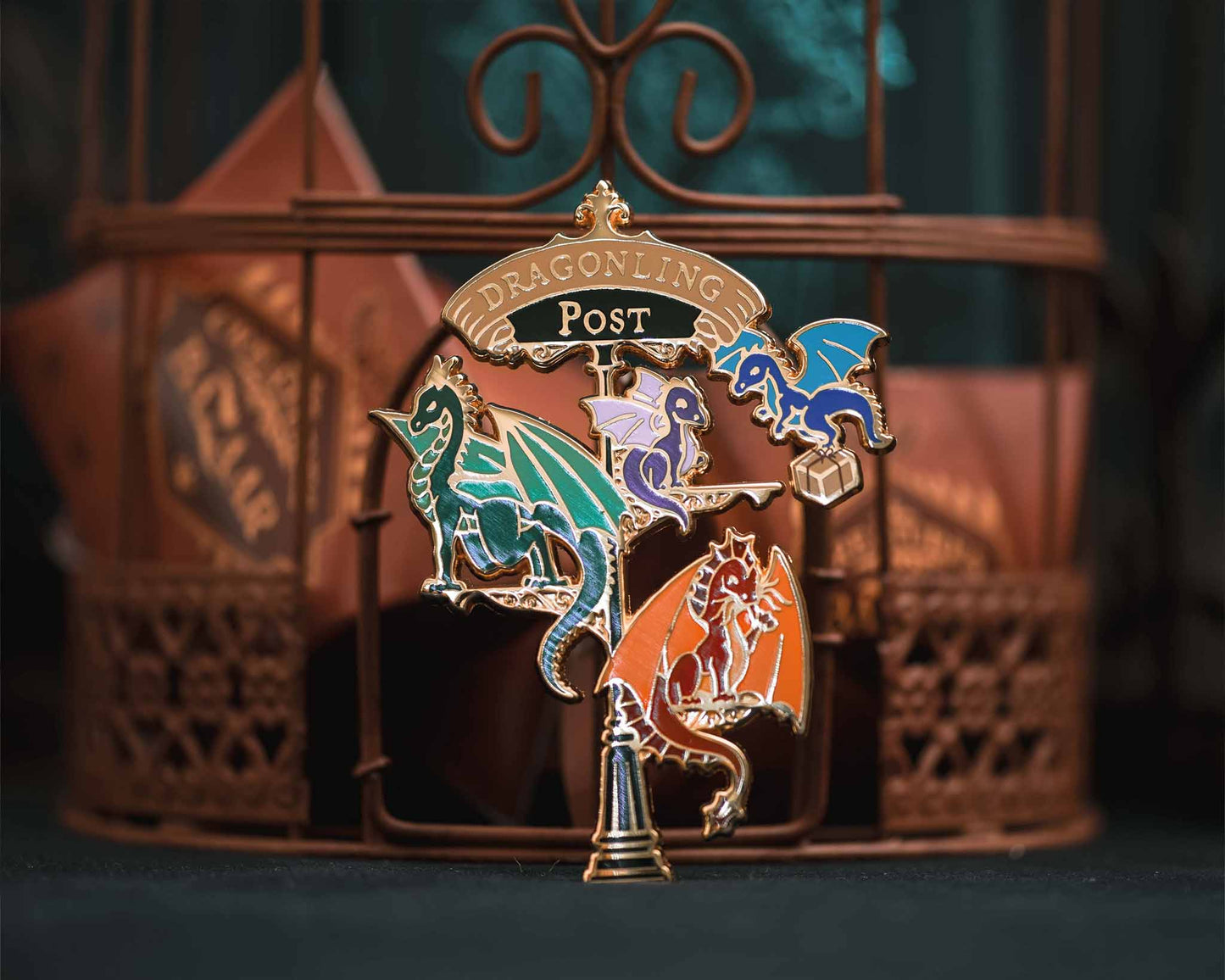 Dragonling Post - Enamel Pin