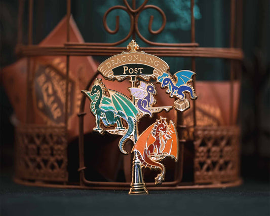 Dragonling Post - Enamel Pin