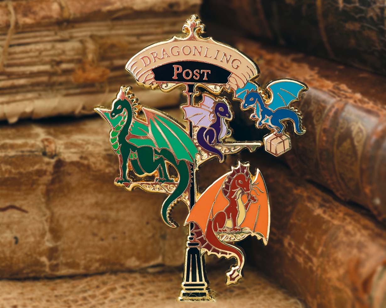 Dragonling Post - Enamel Pin