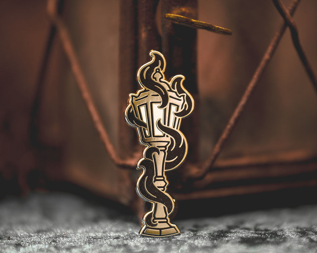 Lantern Pin Shadow Lantern - Enamel Pin – Mist & Magic