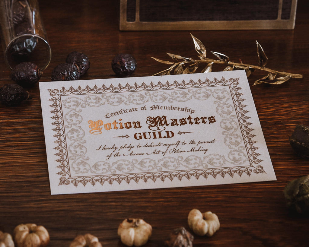 Potion Masters Guild Membership Card