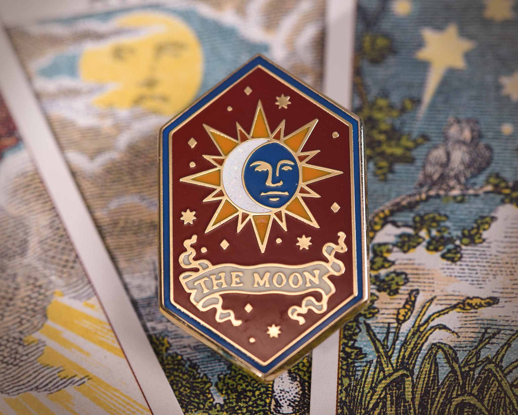 Moon Tarot Card Pin